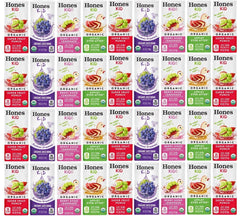Honest Kid assorted organic juice boxes in a case for on-the-go hydration.