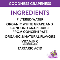 Honest Kids Goodness Grapeness USDA Organic label visibility