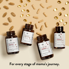 Ingredients list highlights iron and folate for prenatal nutrient support.