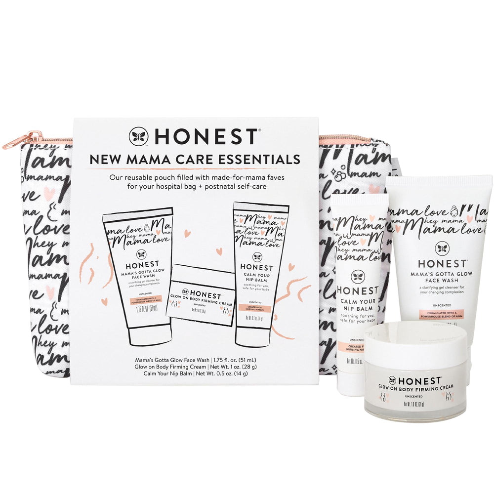 The Honest Company Mama Face Wash glow closeup for refreshed, smooth skin.