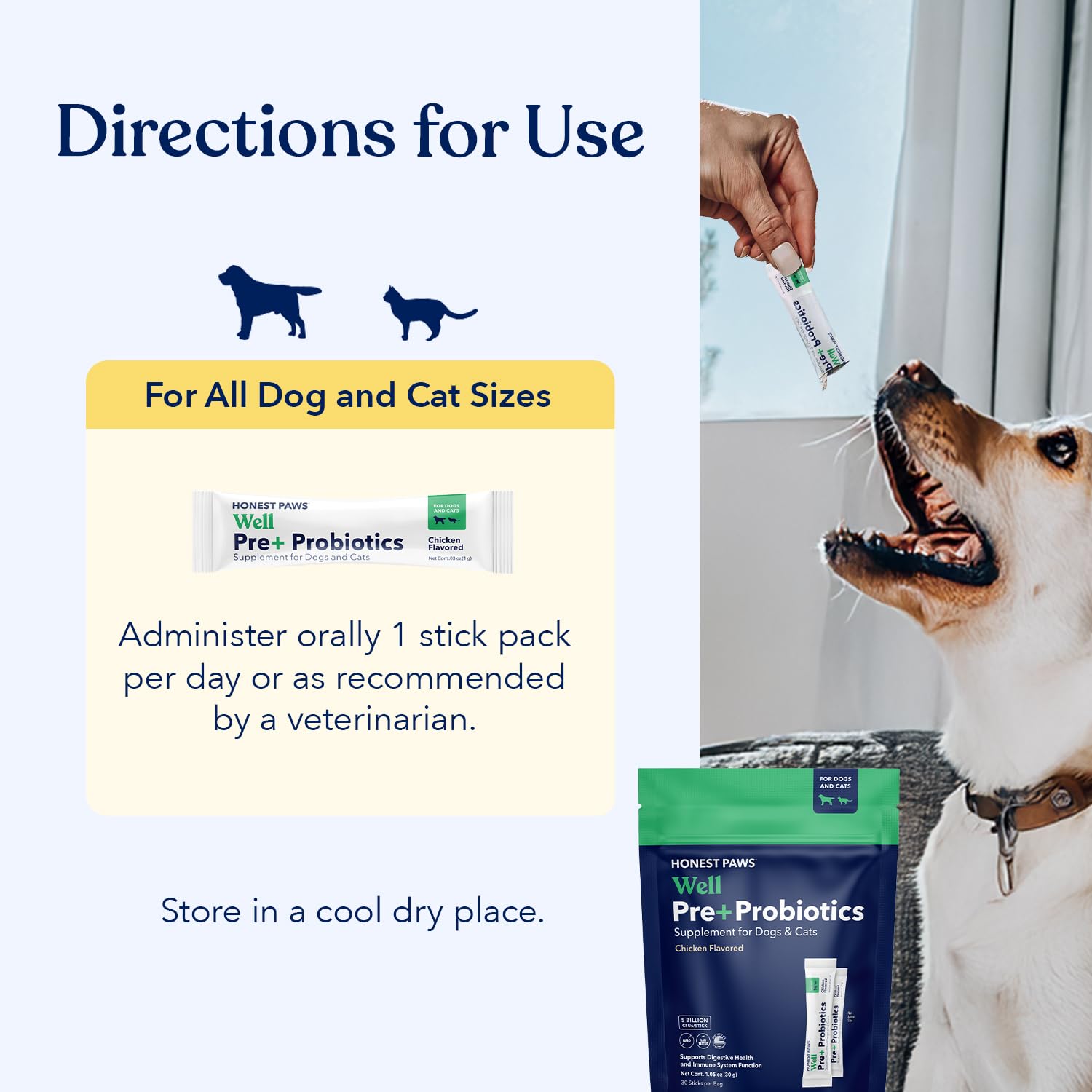 Honest Paws NASC-certified label on packaging for safety standards.