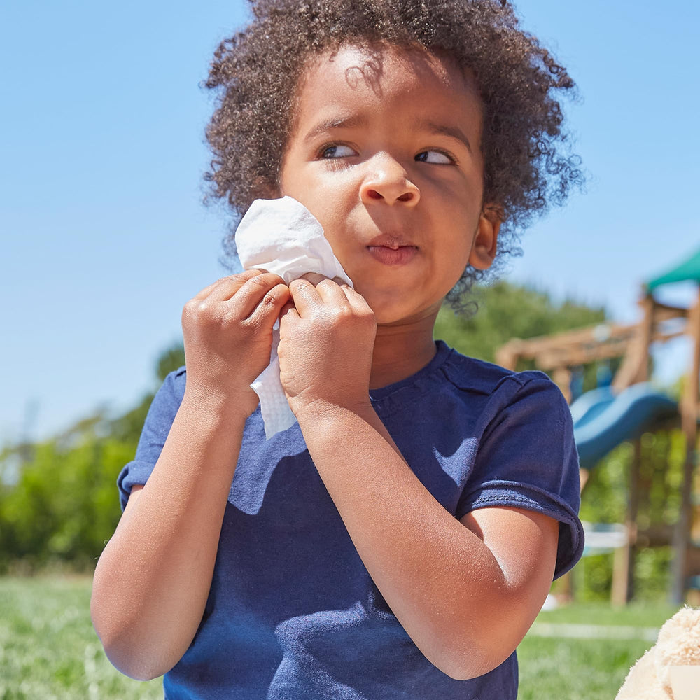 The Honest Company Hydrate and Cleanse wipes kid-friendly image for faces and hands.