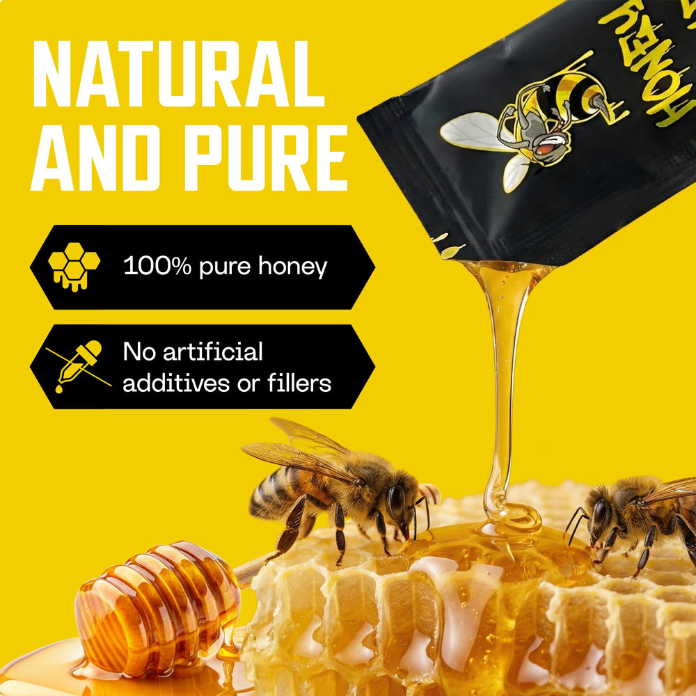 Honey Bae panax ginseng boost sachet supports focus and endurance.