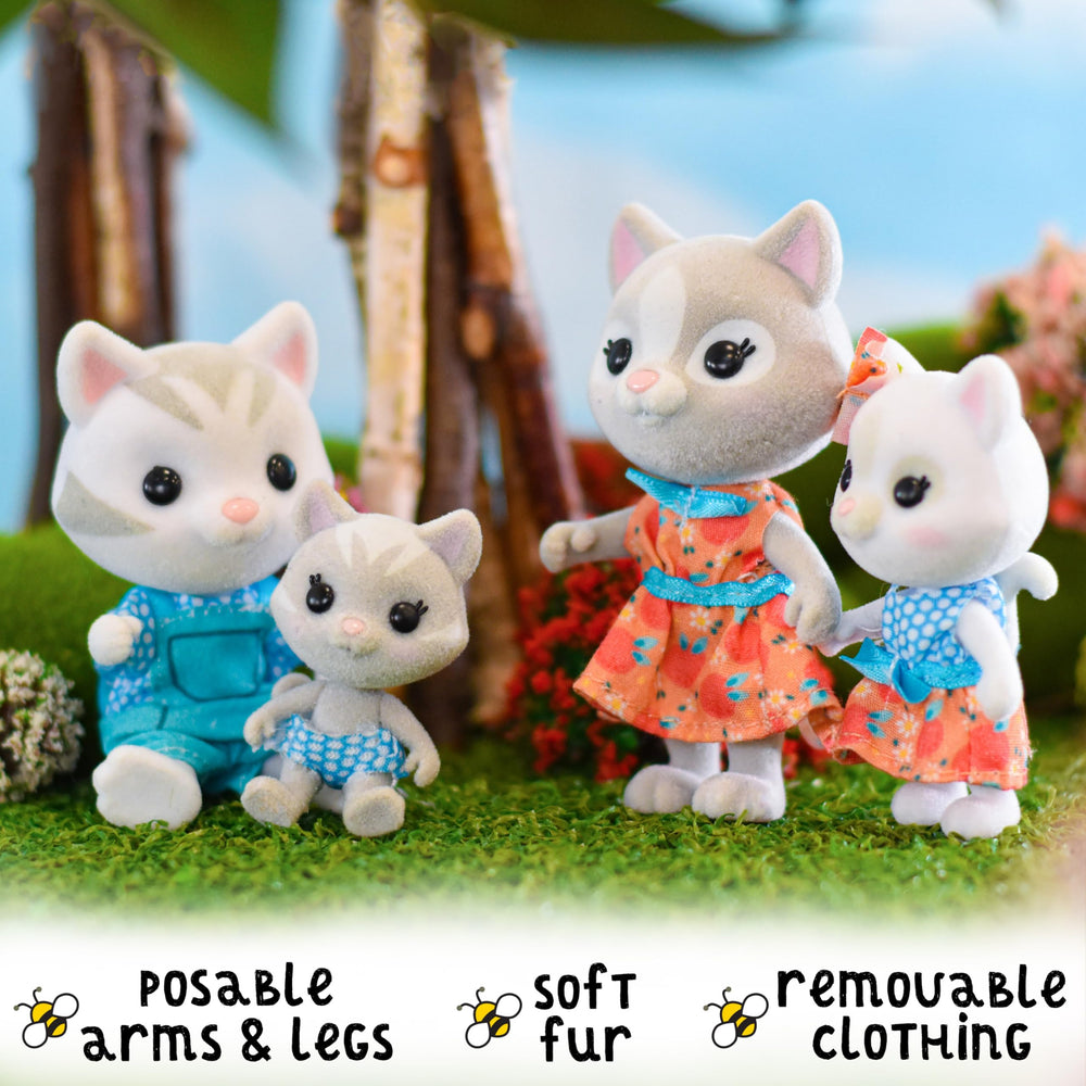 Fritz the dad figure from Honey Bee Acres Purringtons with posable joints for dynamic storytelling