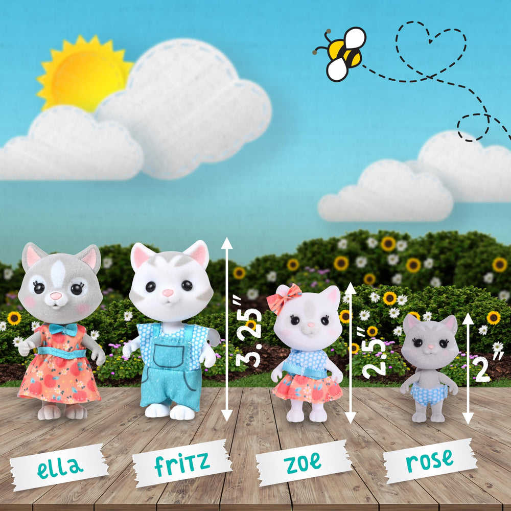 Zoe figure, 2.5-inch, Honey Bee Acres Purringtons with poseable limbs