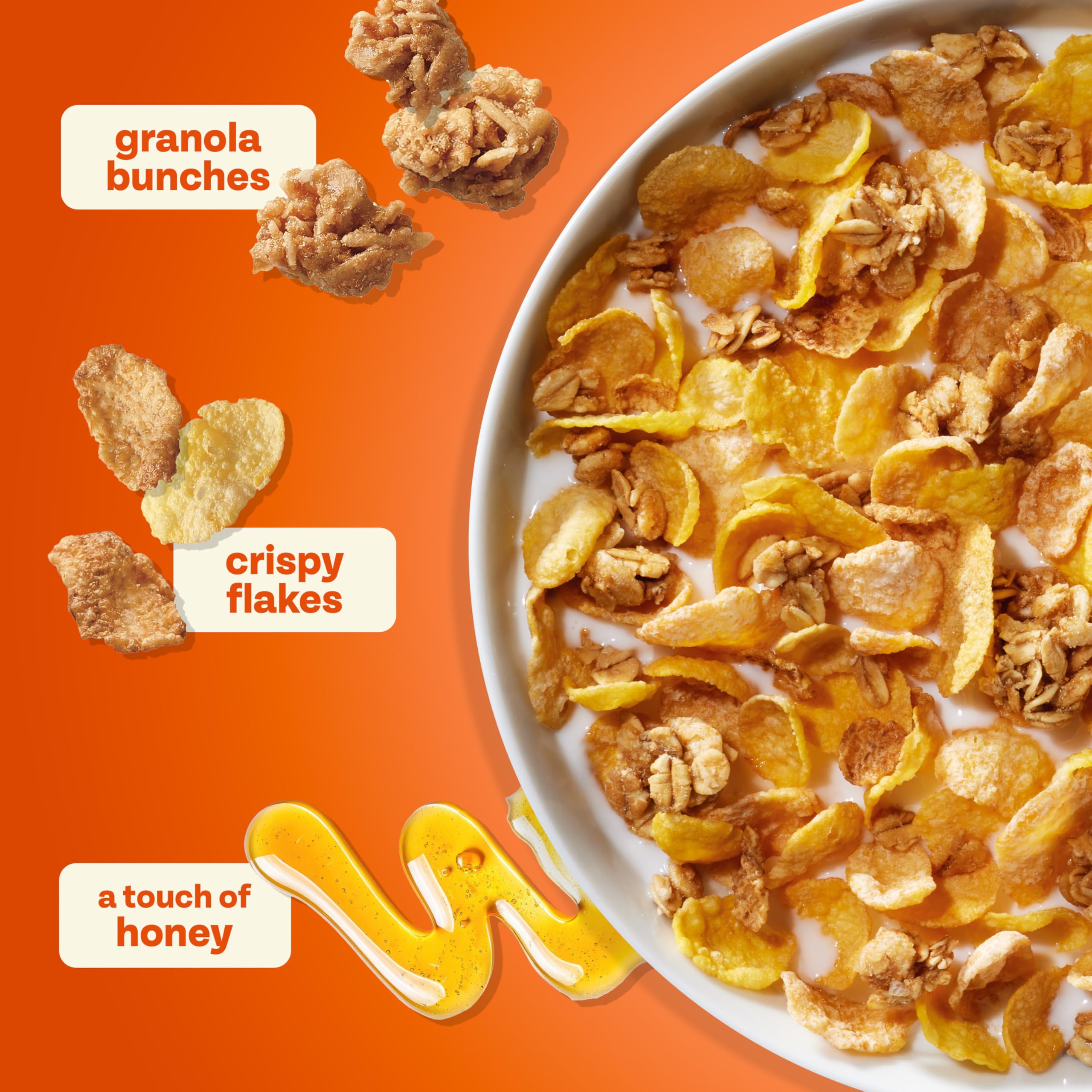 Honey Bunches of Oats yogurt topping adds crunch and sweetness.