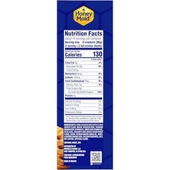 Honey Maid Graham Crackers 30 g serving highlighting whole grain content.