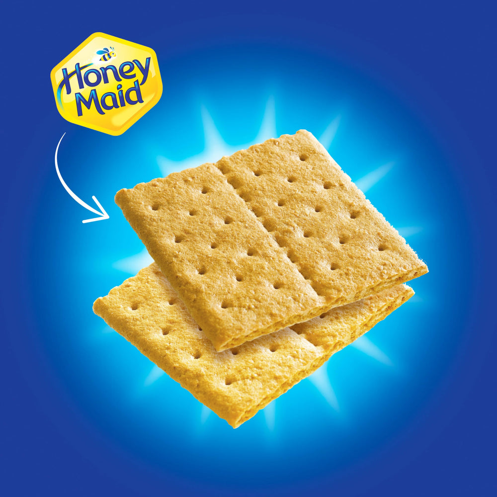 Desk-side Honey Maid crackers as an easy afternoon snack.