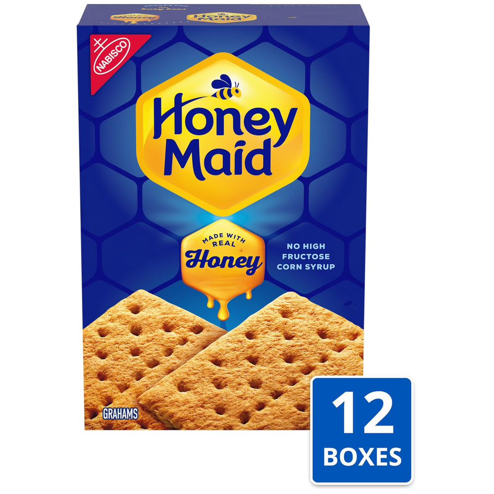 Lunchbox-ready Honey Maid Graham Crackers for quick snacking.