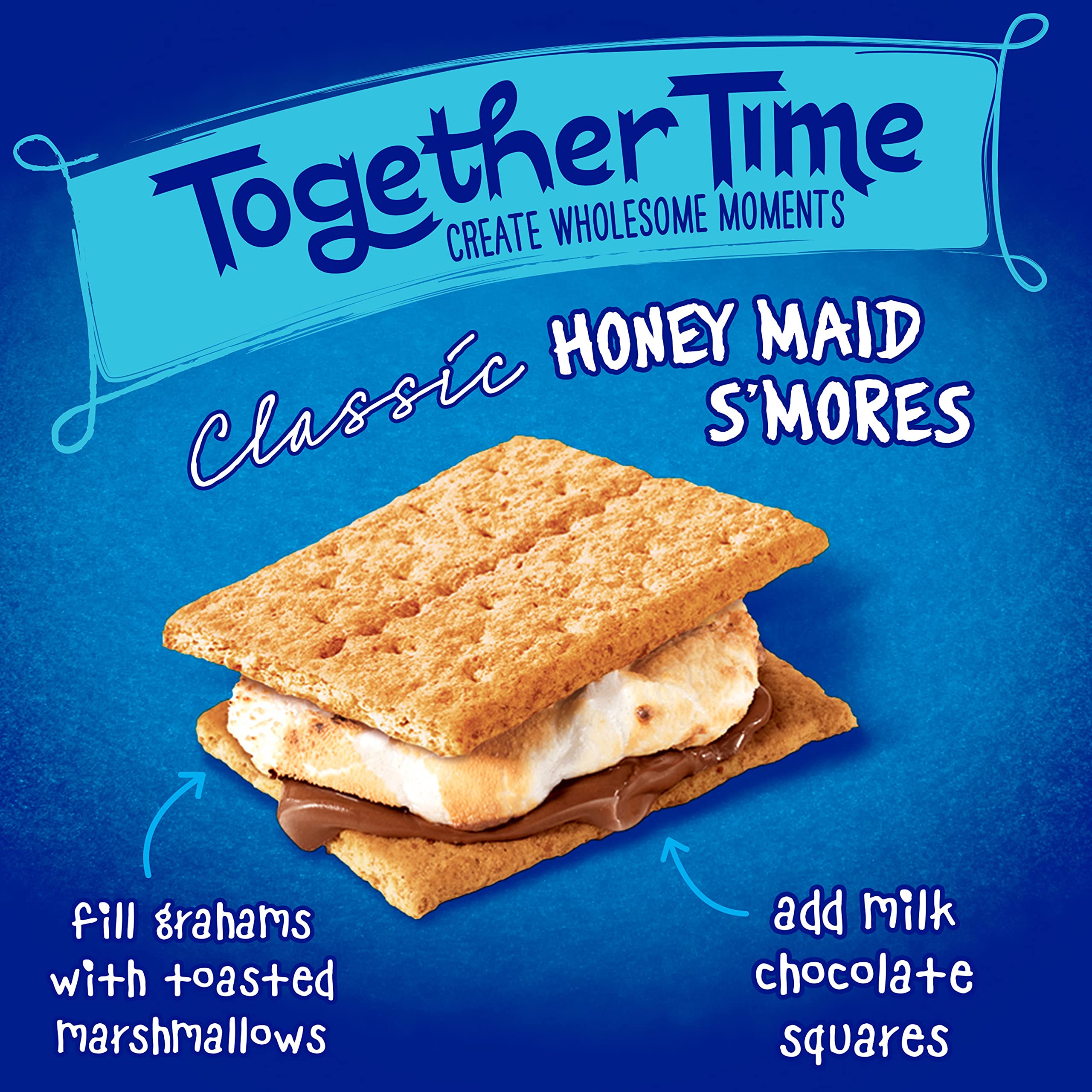 Real honey flavor highlighted on Honey Maid packaging.