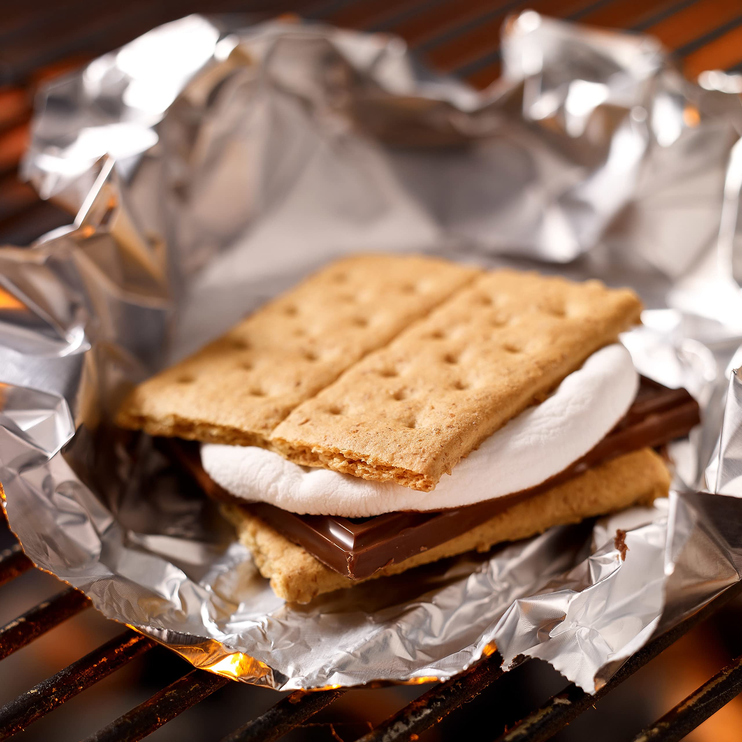 Honey Maid Graham Crackers square shape for easy stacking.