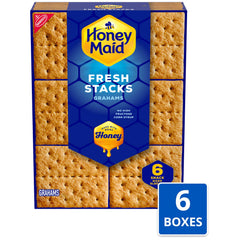 Honey Maid smores setup for campfire treats with marshmallows and chocolate