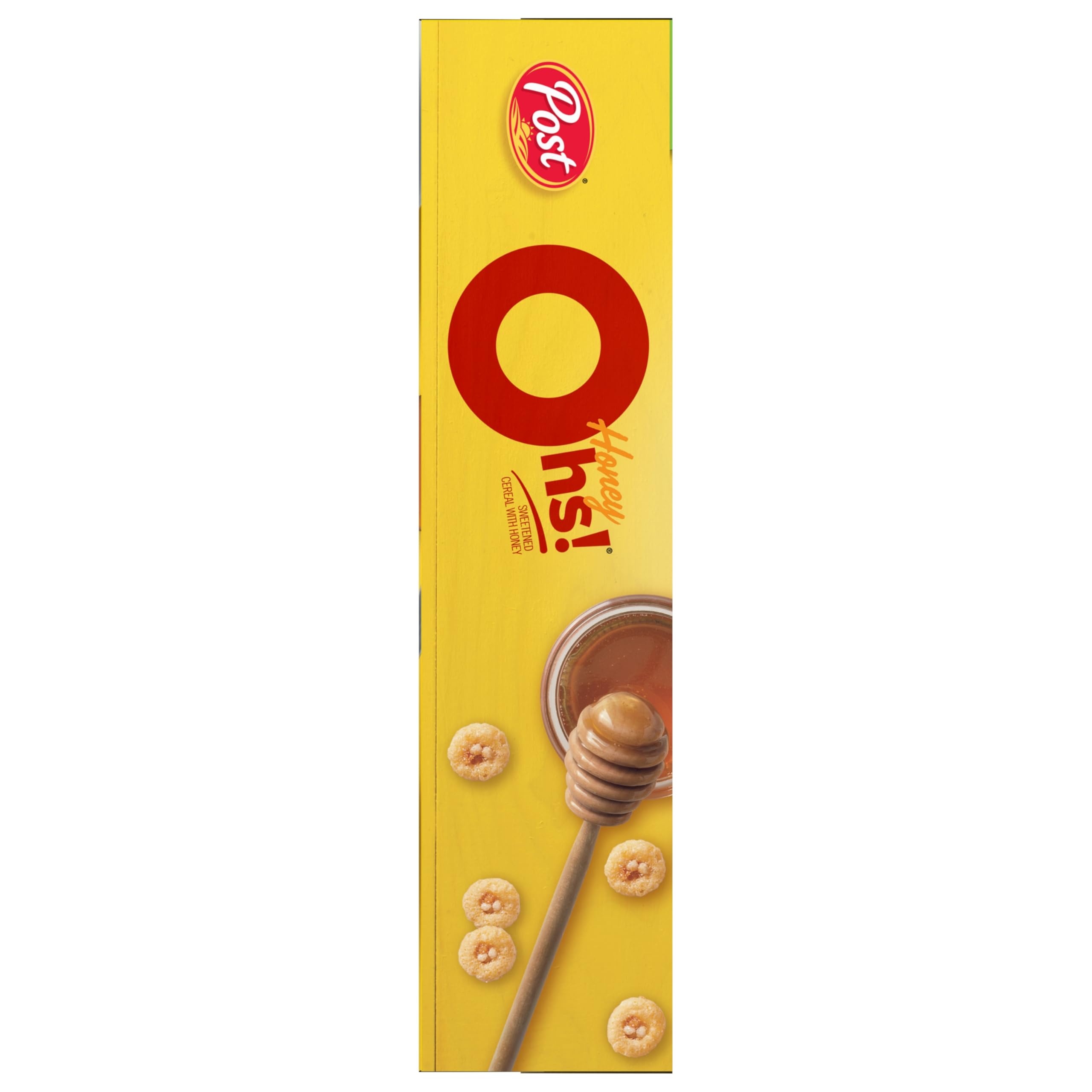 Honey Ohs! close-up of crispy Os texture and honey glaze.