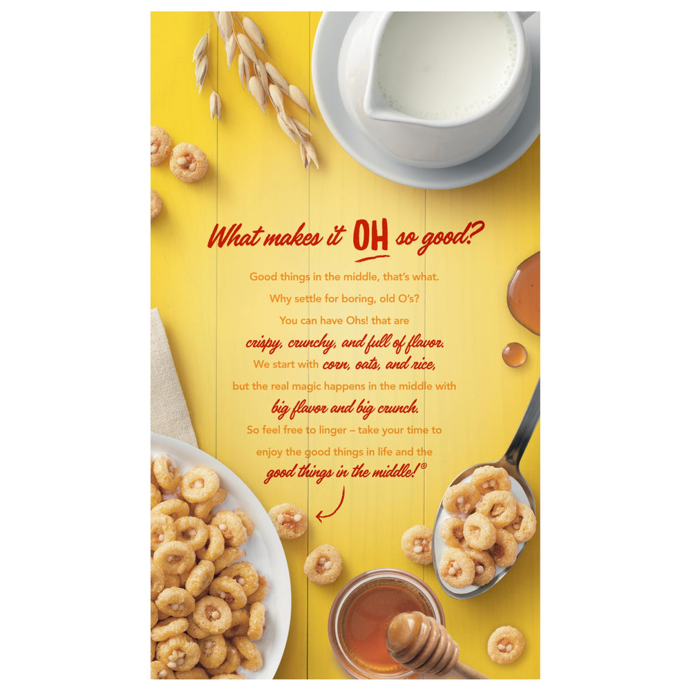 Honey Ohs! snack bars idea with cereal pieces pressed into bars.