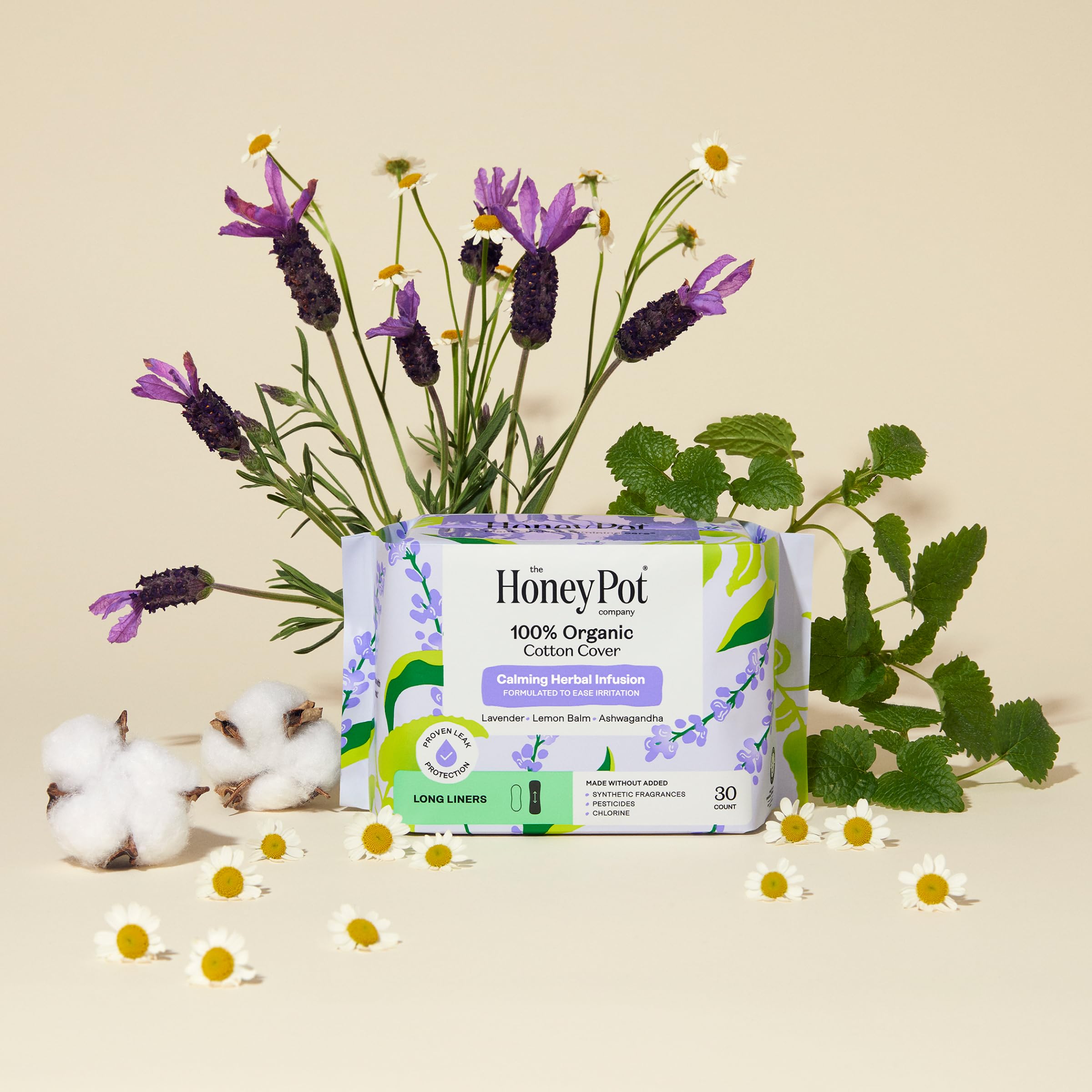 The Honey Pot calming liners are gynecologist and microbiome tested for safety.