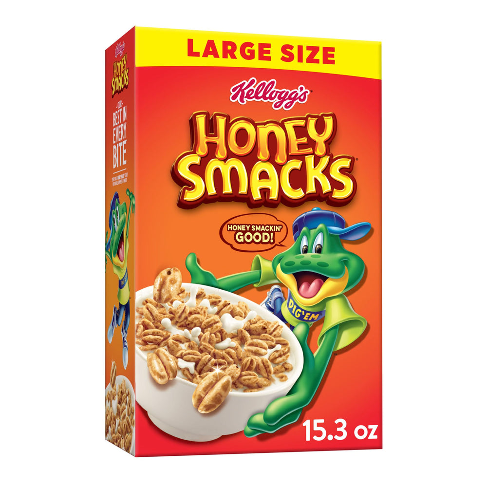 Honey Smacks cereal bowl with milk for a quick energy-boosting breakfast.