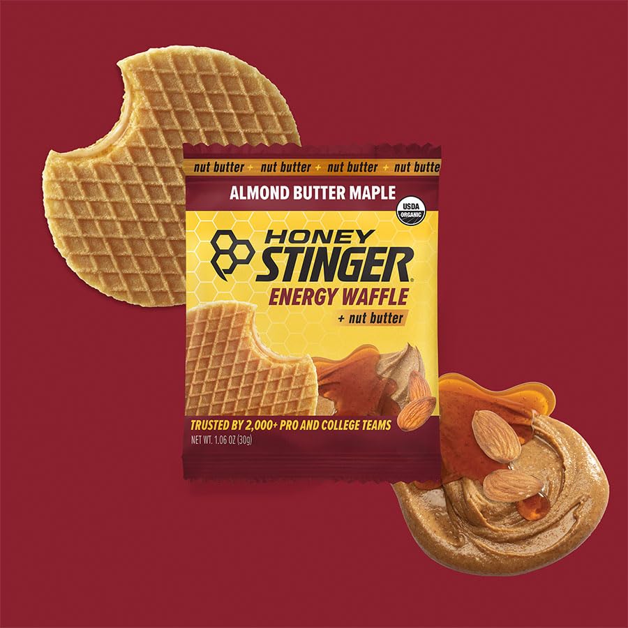 Waffle in gym bag ready for pre- or post-workout fueling.
