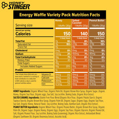 Close-up of honey-filled center in a Honey Stinger Organic Energy Waffle.