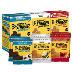 Honey Stinger Organic Energy Waffle vanilla flavor for pre-workout fuel and sustained energy.