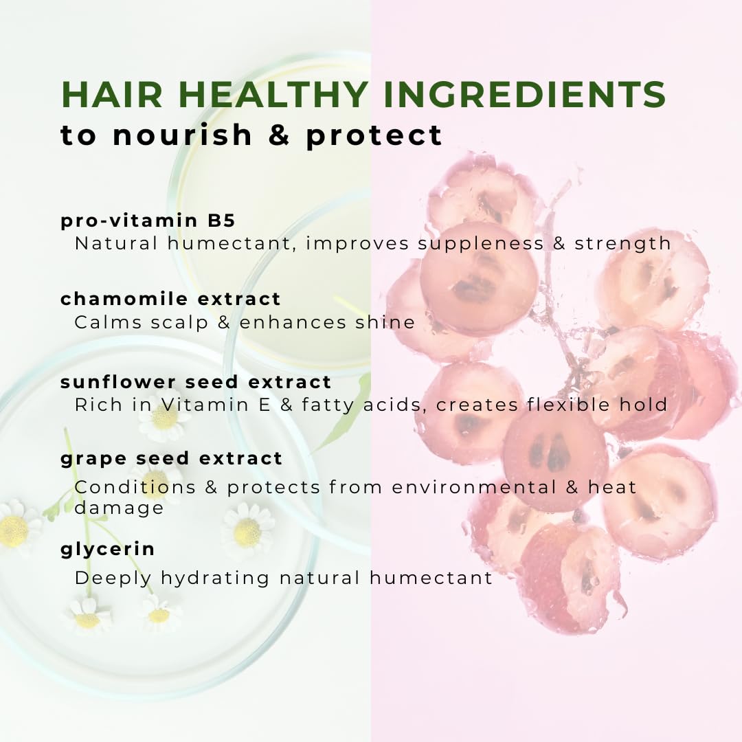 Honeybee Gardens botanical-enriched formula adds shine and smooth texture.