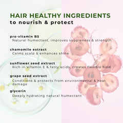 Honeybee Gardens botanical-enriched formula adds shine and smooth texture.