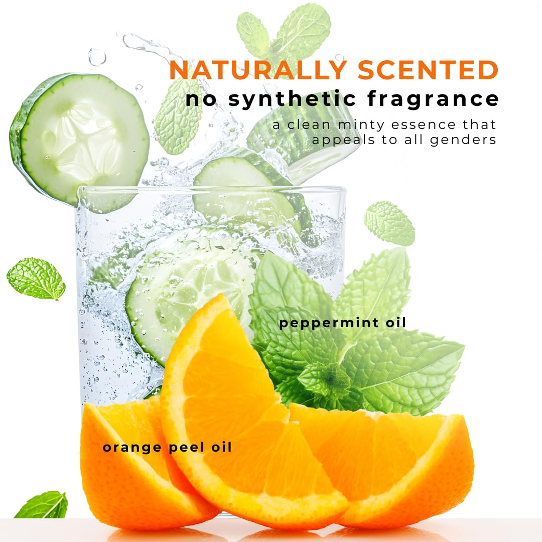 Honeybee Gardens refreshing herbal mint scent leaves hair smelling fresh.