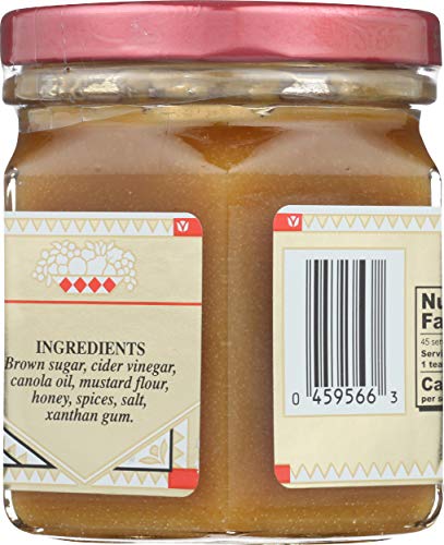 Honeycup Mustard ingredients label signaling quality and simple list