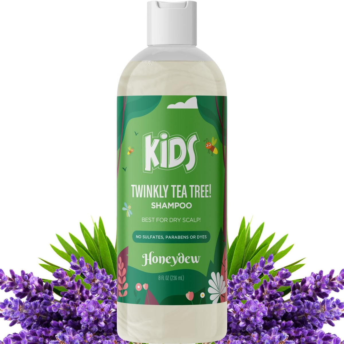 Honeydew cleansing kids shampoo bottle closeup for gentle daily cleansing