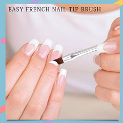 Honey Joy angled tip brush for precise U- and C-shaped French tips.
