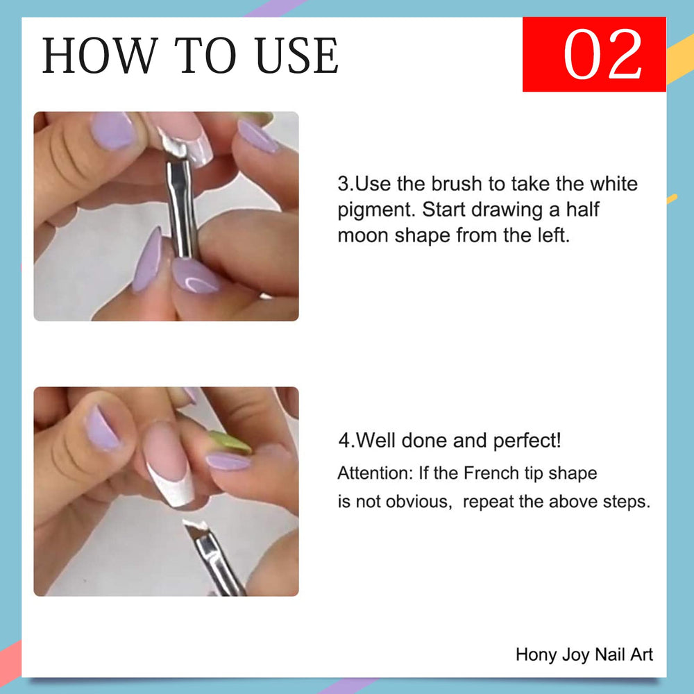 Honey Joy professional-grade brush suitable for home French manicure.