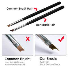 Honey Joy UV gel compatible brush enables smooth manicure lines.