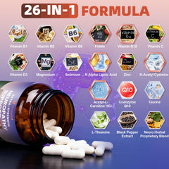 Honeylitte Acetyl-L-Carnitine capsules boost energy support for daily activities.