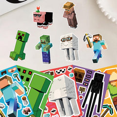 HonFHena cute stickers provide playful faces and accessories for crafts and scrapbooking.