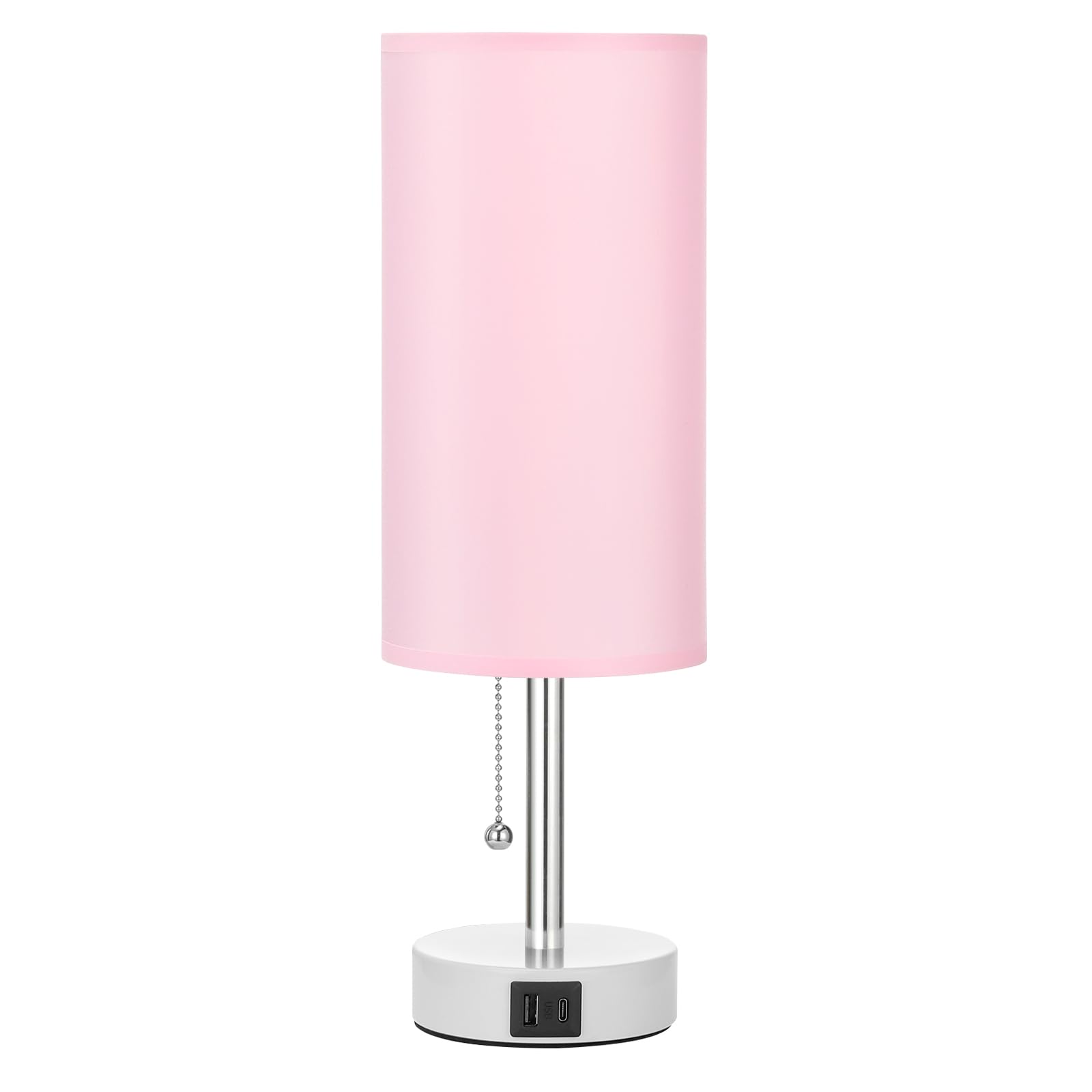 Hong-in pink bedside lamp easy 4 step assembly UL listed