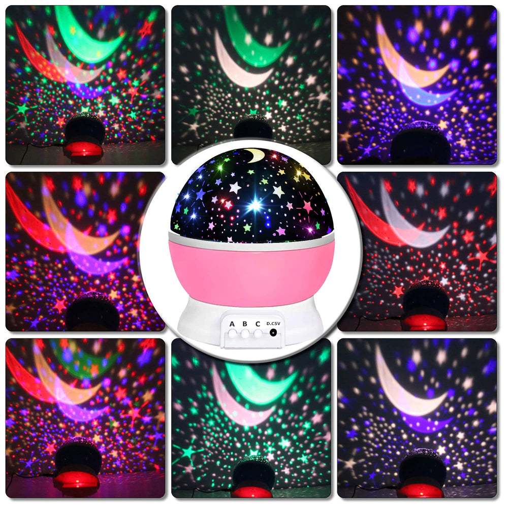 HONGID Star Projector with dome cover provides a soft, quiet night light.