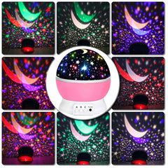 HONGID Star Projector with dome cover provides a soft, quiet night light.