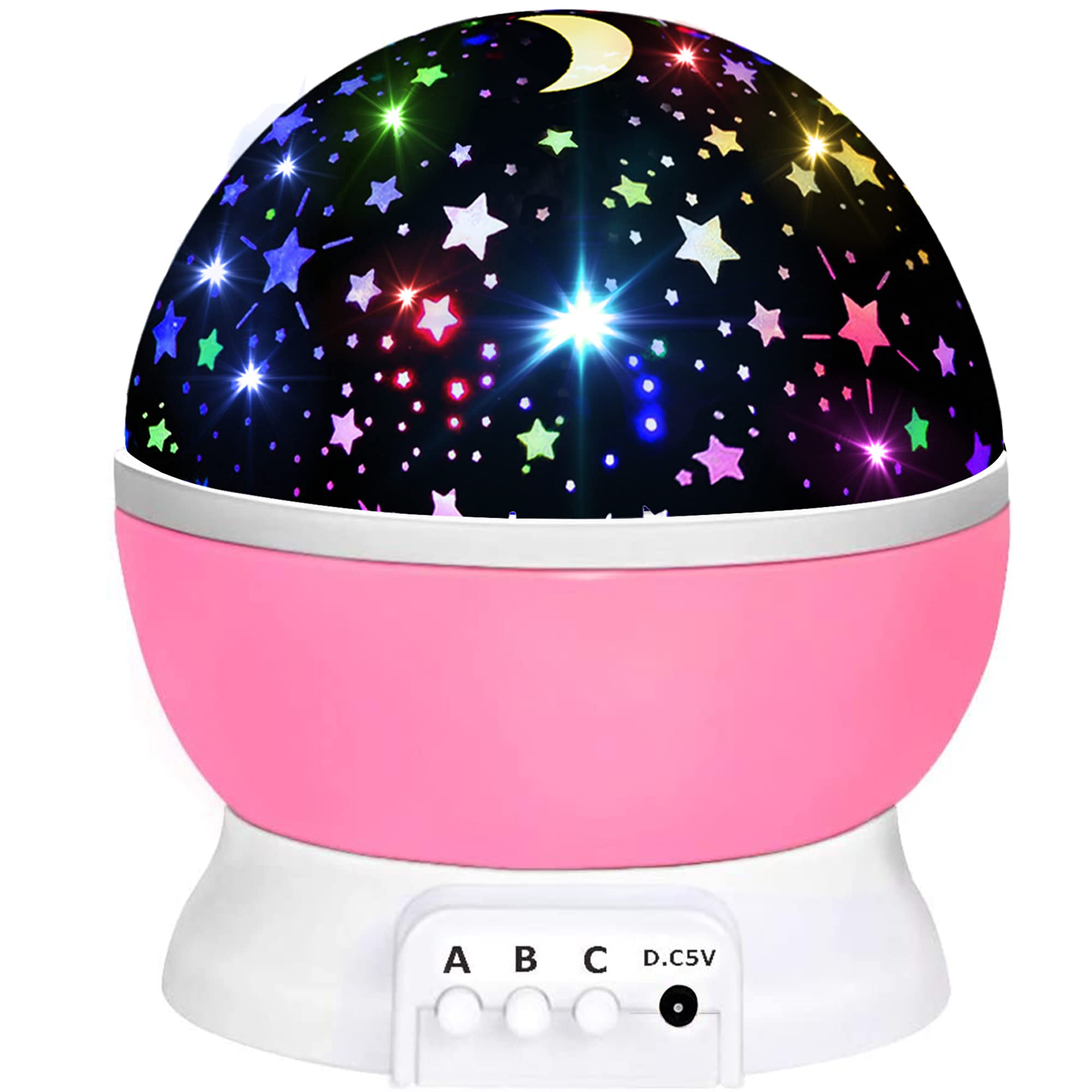 HONGID Star Projector fills kids' room with expansive star patterns for bedtime.
