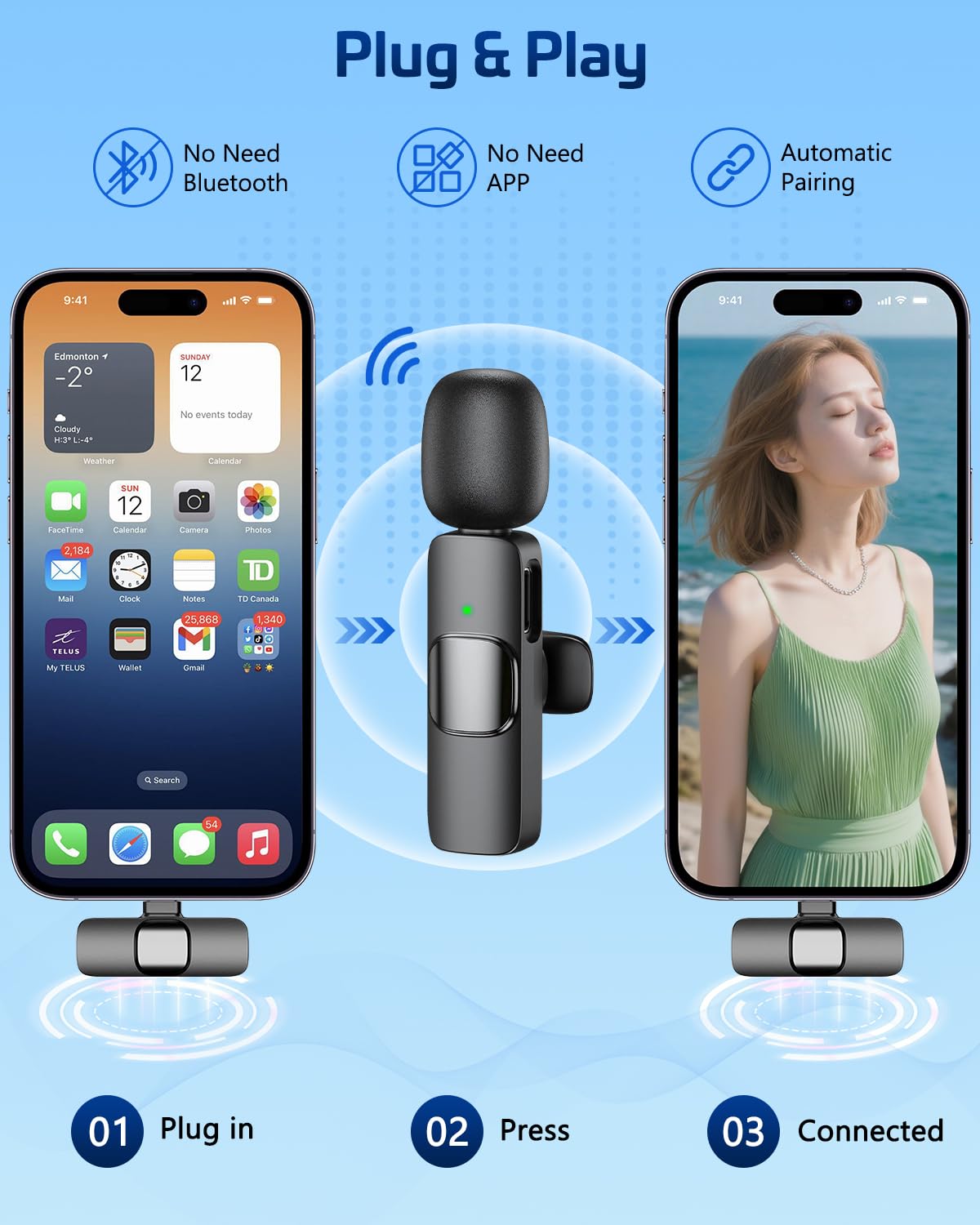 Hongjieyuan two-mic wireless kit ideal for dual voices and interviews