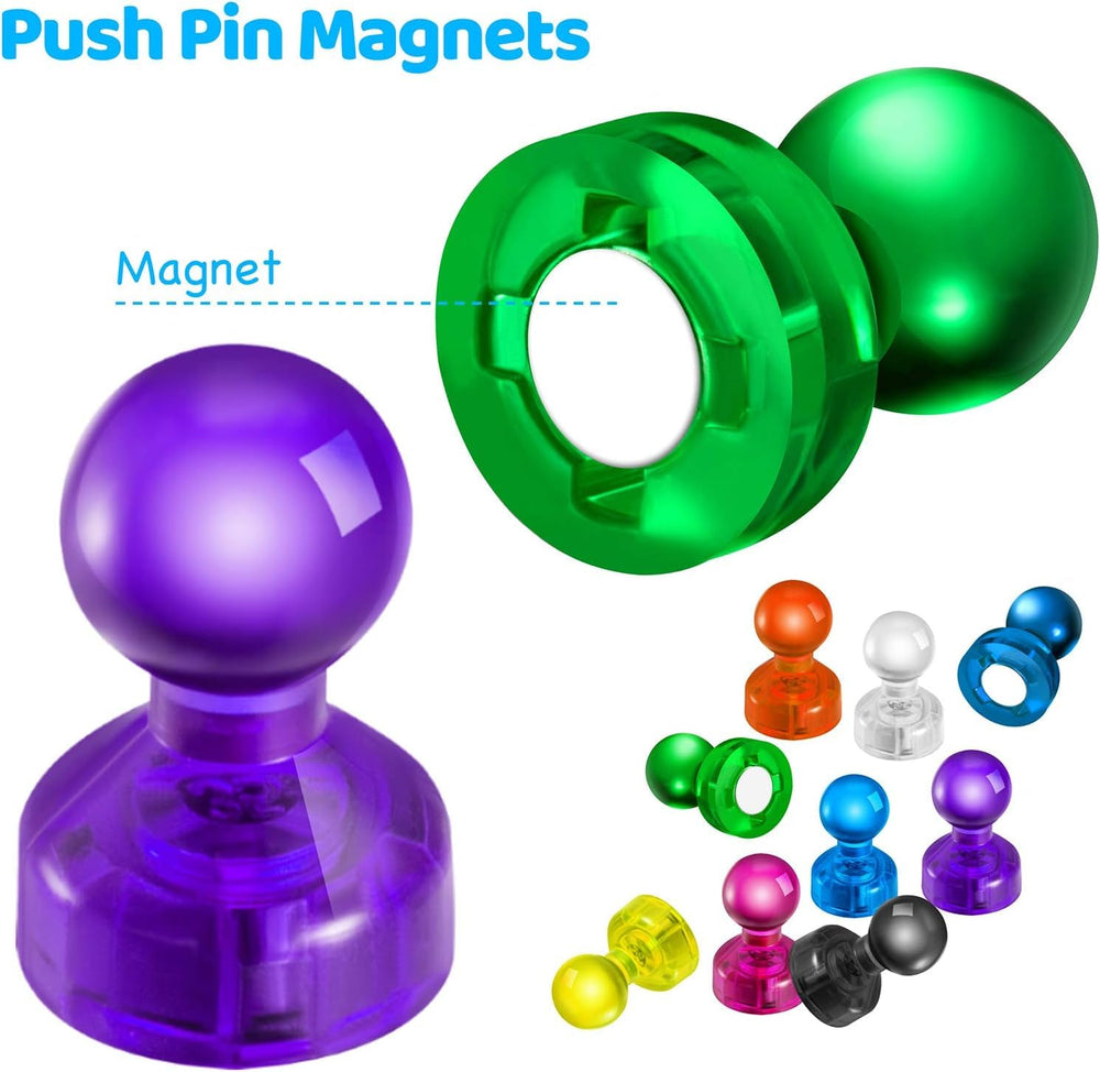HongyiTime orange magnetic push pins brighten a corkboard for color coding