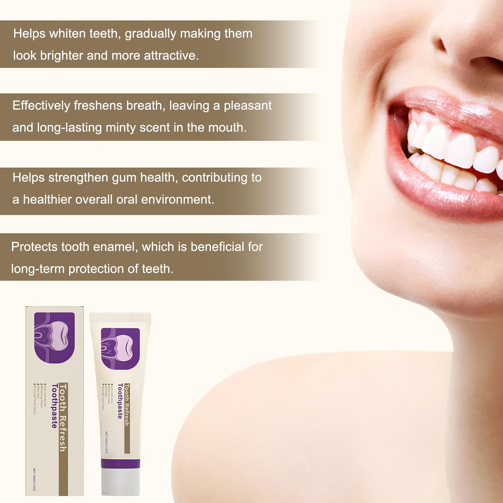 HONGYUNDA 2PS dual-pack display showing value for daily oral care