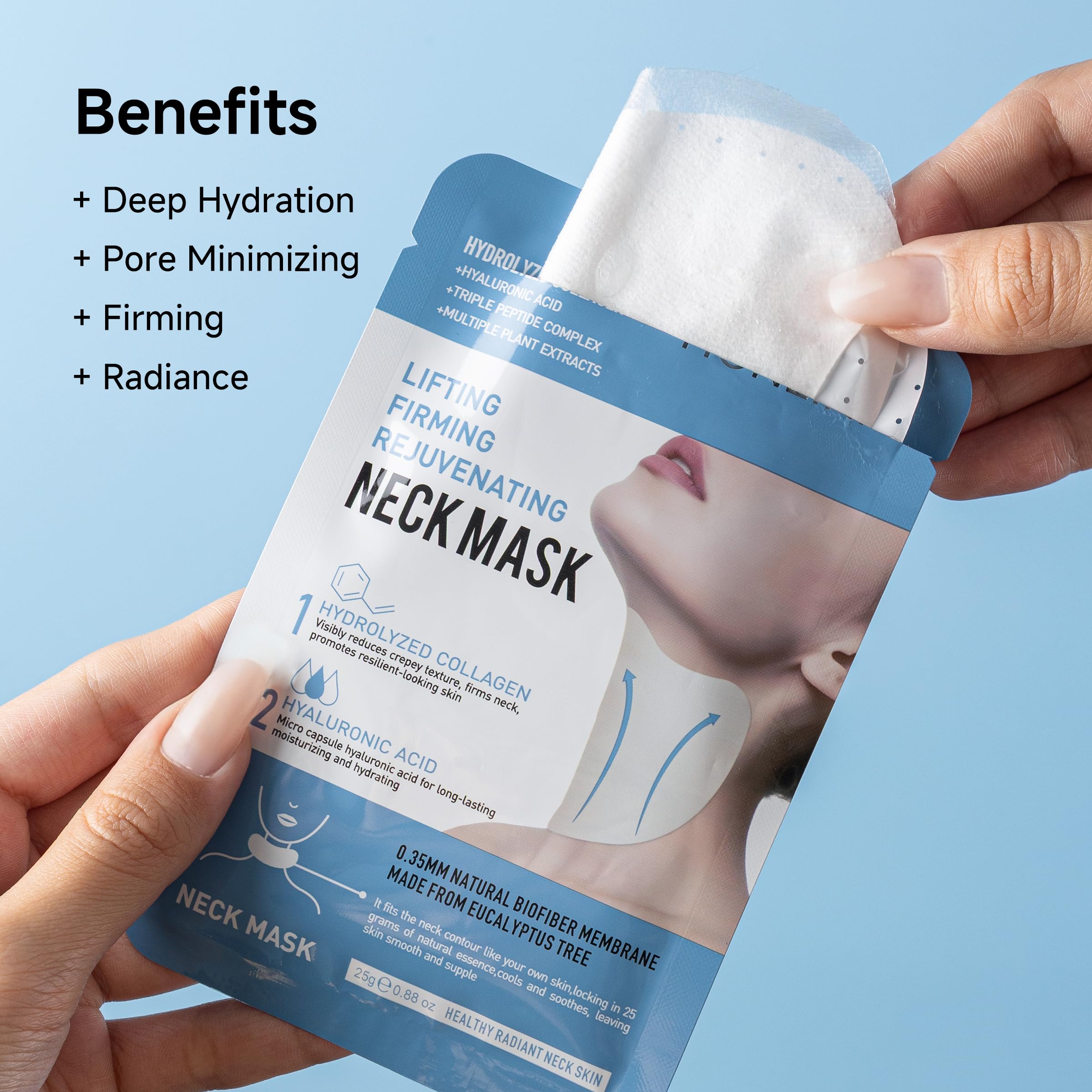 HONLINK 8-pack neck masks for weekly skincare routine