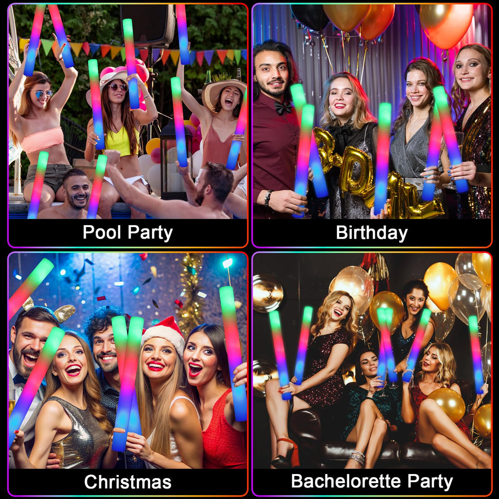 HONLYNE glow sticks are easy to hold for comfortable party use
