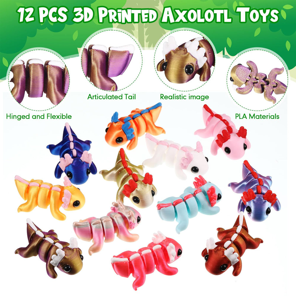 Honoson axolotl with movable joints as interactive desk toy.