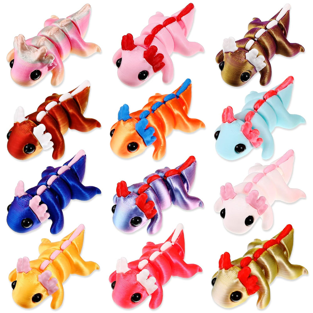 Honoson axolotl palm-size 3D-printed toy for desk focus and fidget play.