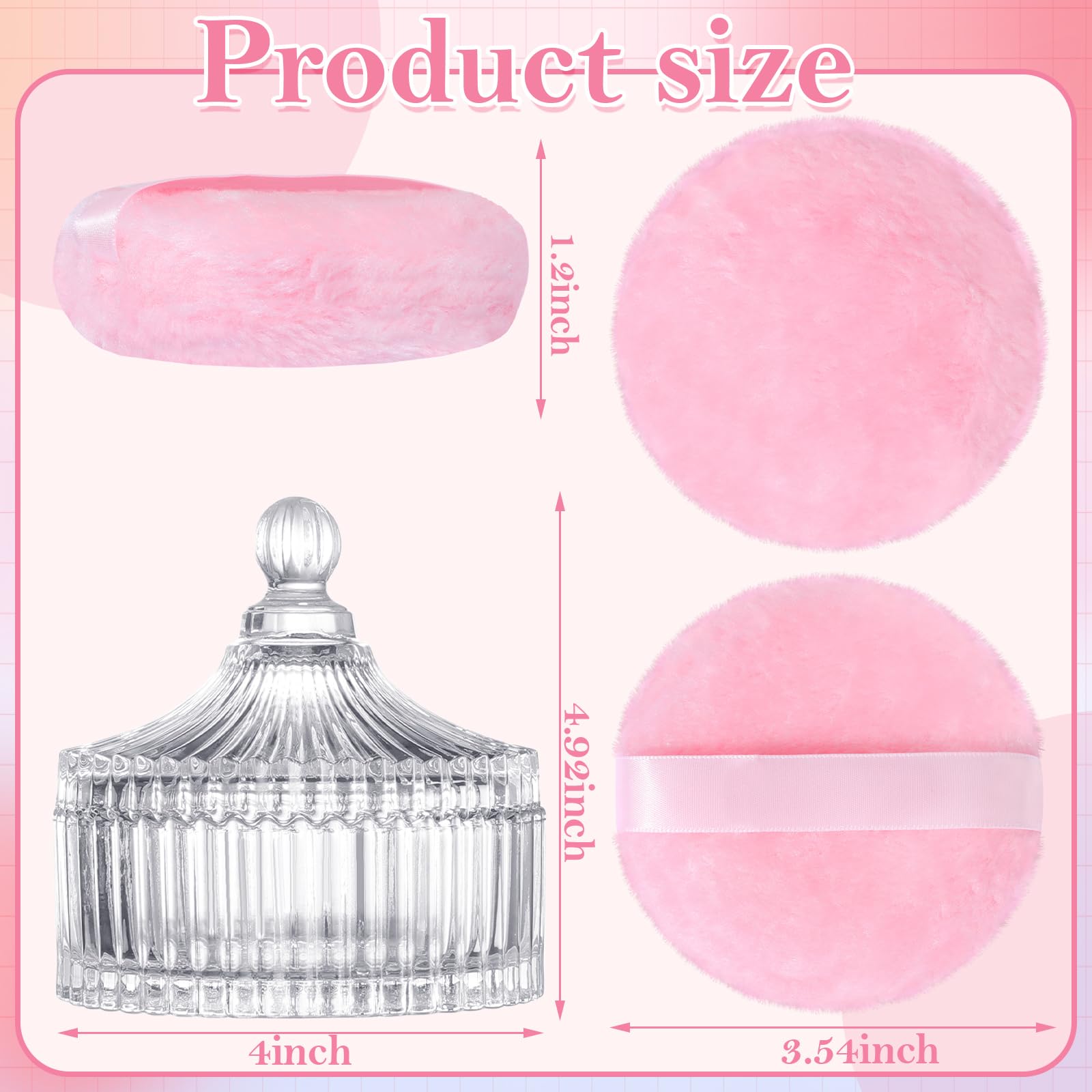 HONSIO crystal powder container keeps loose powder fresh and protected.
