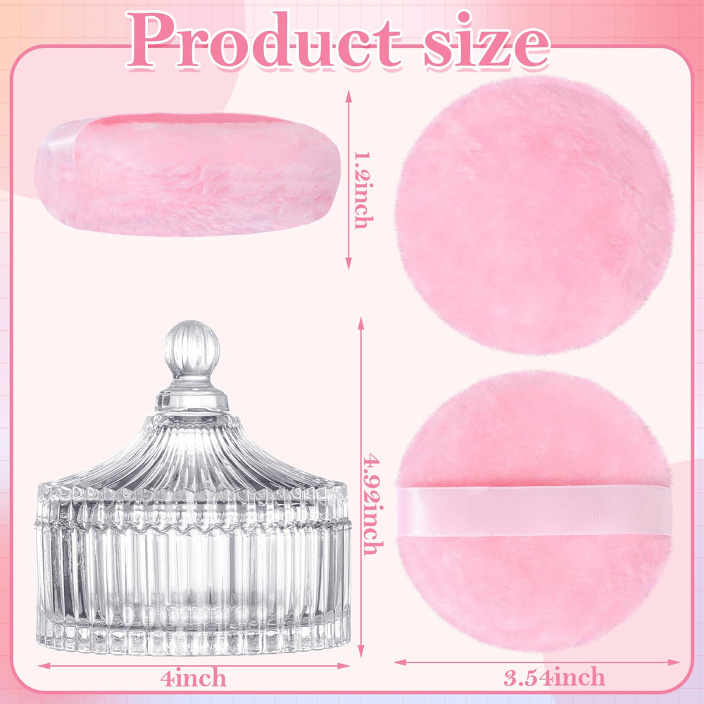 HONSIO crystal powder container keeps loose powder fresh and protected.