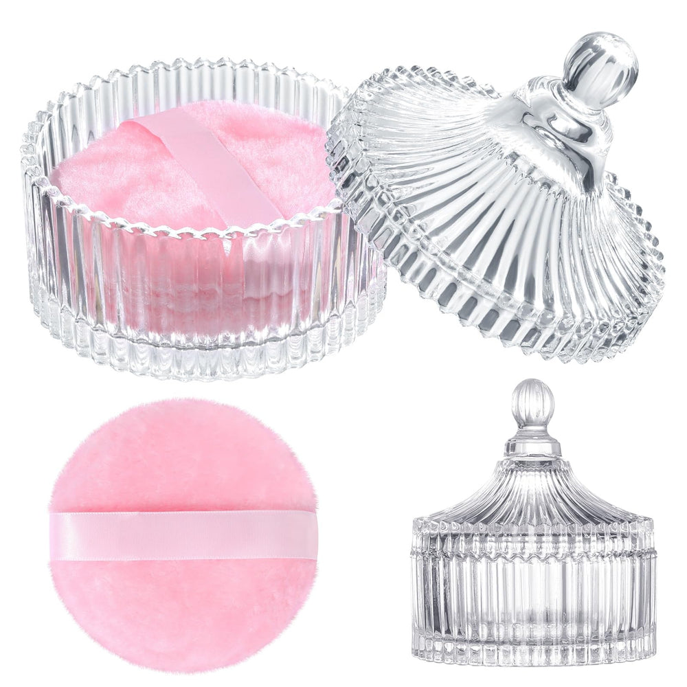 HONSIO large powder puff pink with plush texture for smooth, even coverage.