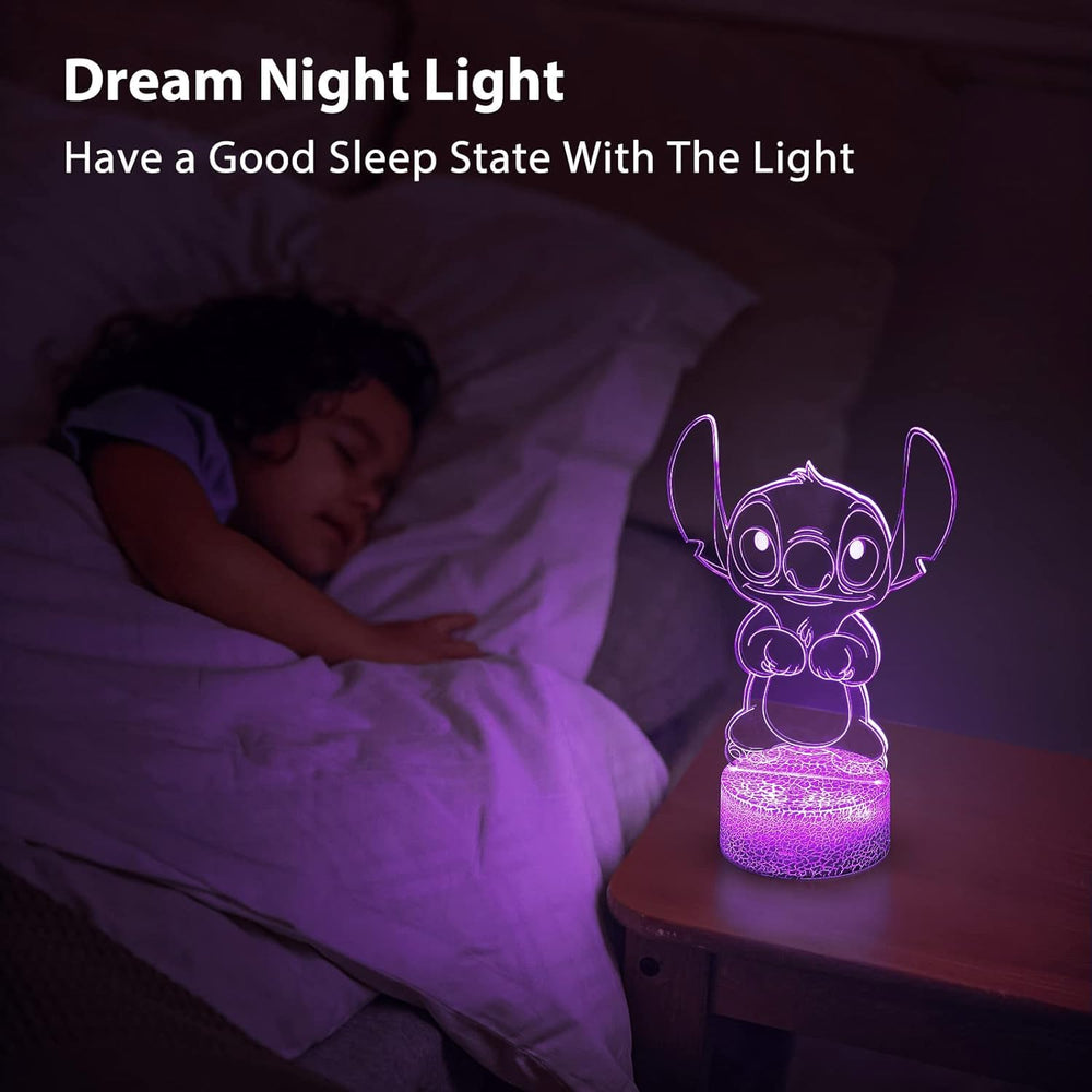 Hoofun Stitch Night Light with 16 colors for mood control