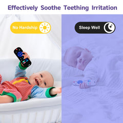 Hooku food-grade silicone teether is safe for biting and chewing.