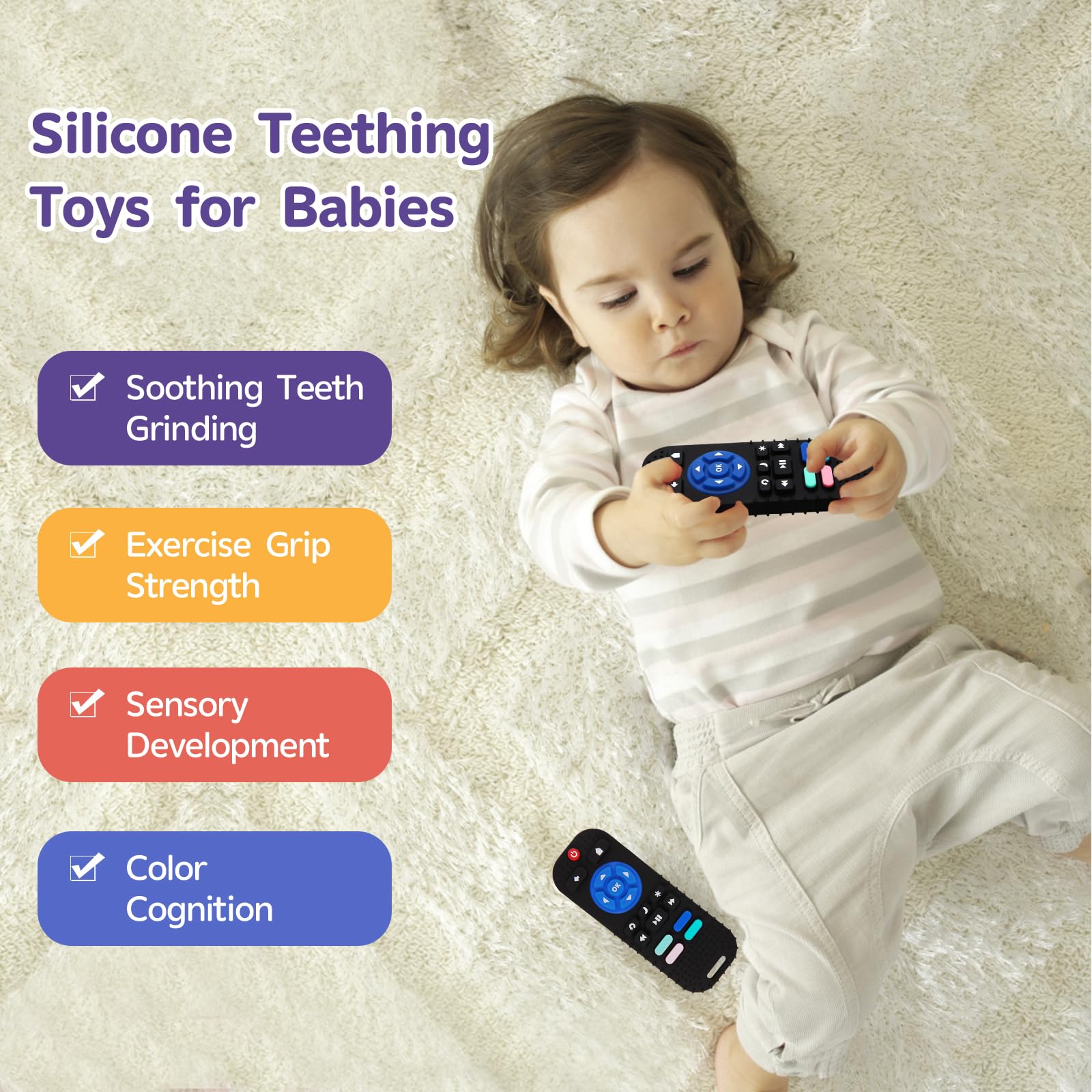 Hooku teething toy lets babies grip easily for self-soothing sessions